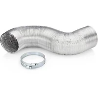 8 Ft. Hybrid Dryer Vent with Worm Clamps