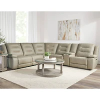 Caldwell 6 Piece Modular Power Reclining Sectional - Tahoe Fog