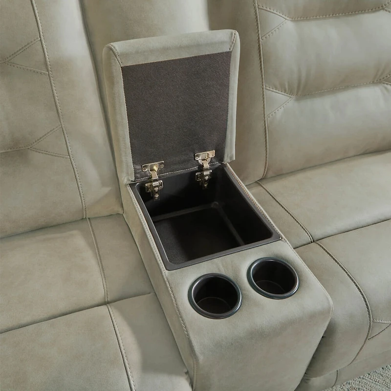 Caldwell 6 Piece Modular Power Reclining Sectional - Tahoe Fog