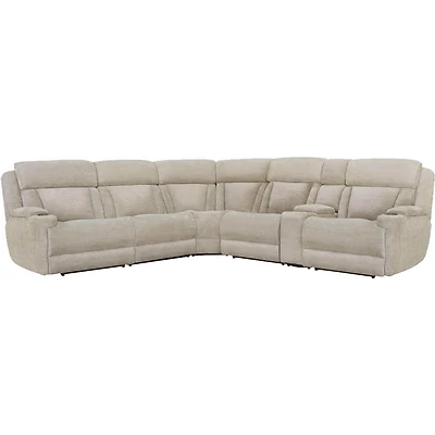 Dalton 6 Piece Powered Reclining Sectional - Lucky Fawn