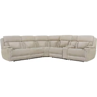 Dalton 6 Piece Powered Reclining Sectional - Lucky Fawn