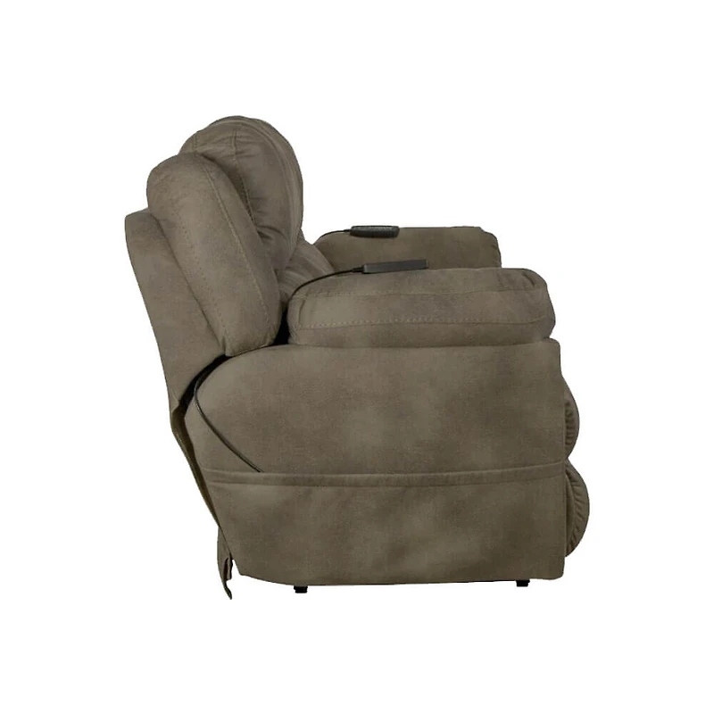 Flynn Powered Lay Flat Reclining Sofa With Heat and Massage - Fig