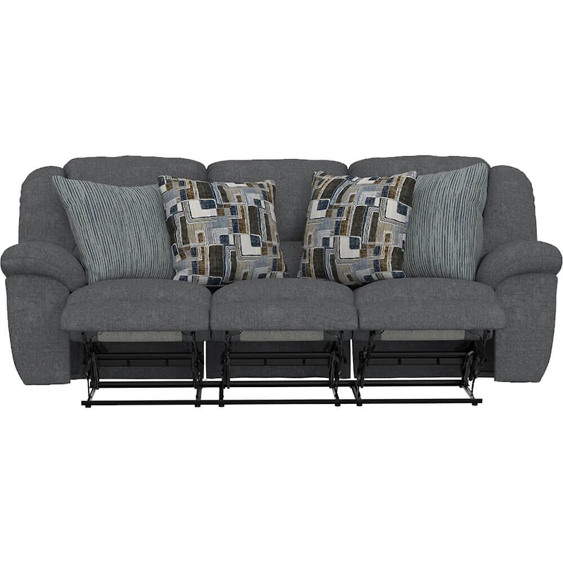Trifecta Triple Reclining Sofa with Drop Down Table