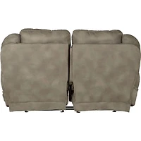Flynn Powered Lay Flat Reclining Loveseat With Heat and Massage - Fig