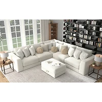 Jazzy Storage Ottoman - Porcelain