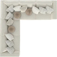 Jazzy 5-Piece Modular Sectional - Porcelain