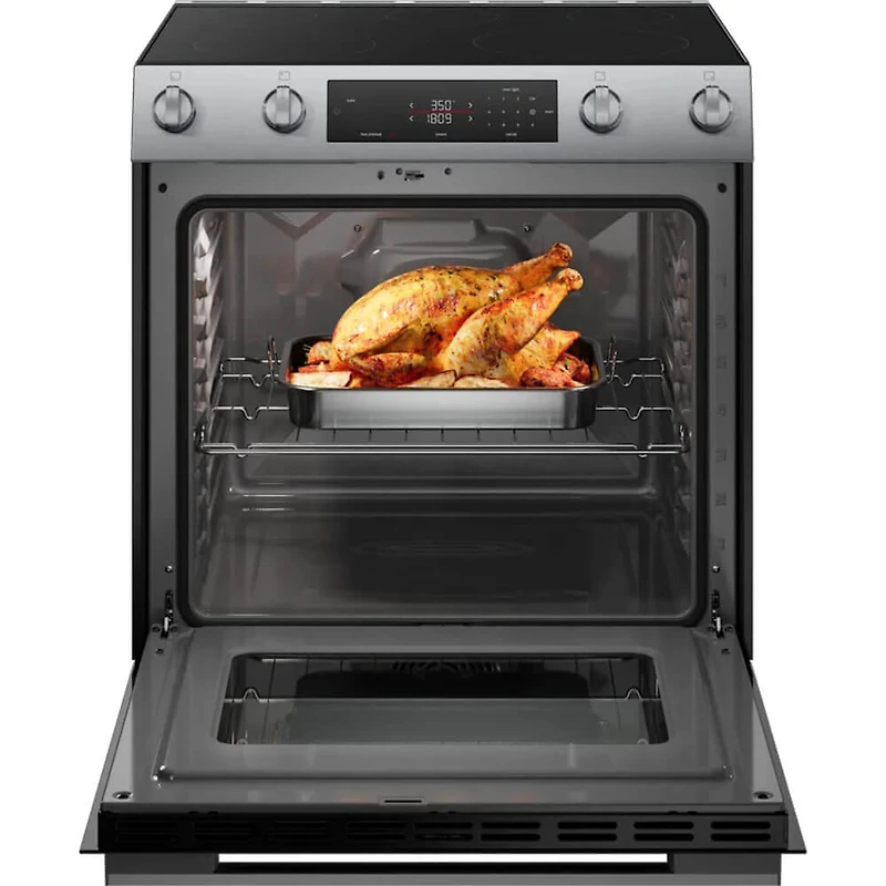 5.8 Cu. Ft. Stainless Slide-In Electric Range