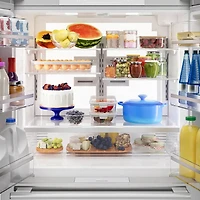 20.4 Cu. Ft. Masterpiece Stainless Counter-Depth French Door Smart Refrigerator