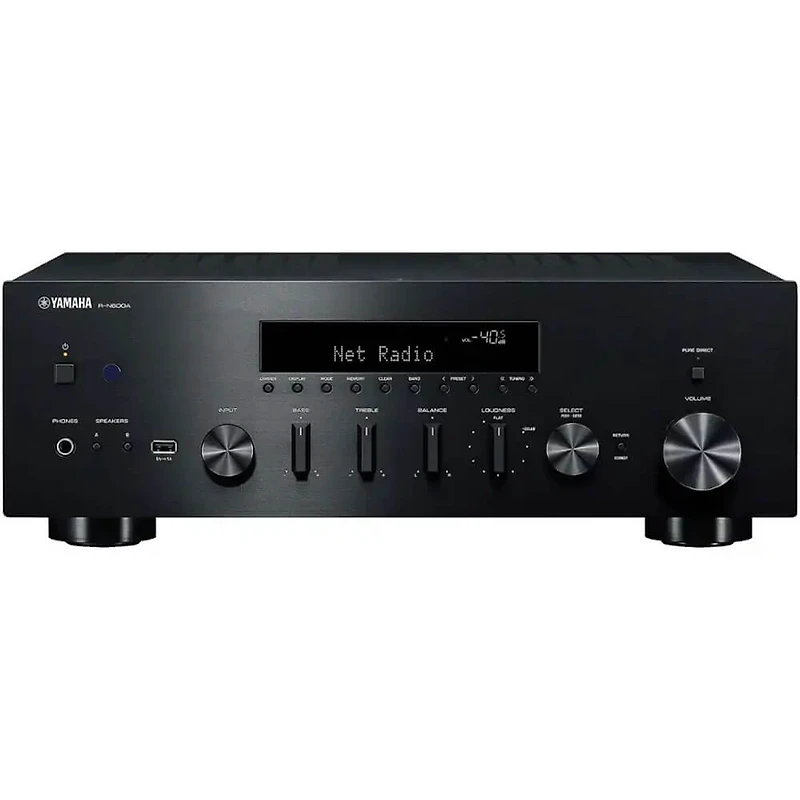 2.0 Channel Network Stereo Receiver with Bluetooth - Black