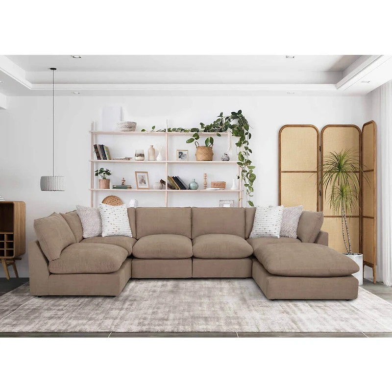 825 Desert Collection 5-Piece Sectional - Genius Khaki