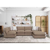 825 Desert Collection 5-Piece Sectional - Genius Khaki