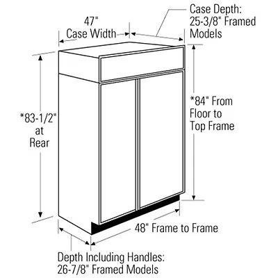 29.5 Cu. Ft. Panel Ready Counter-Depth Side-by-Side Smart Refrigerator