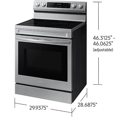 6.3 Cu. Ft. Stainless Freestanding Electric Smart Range
