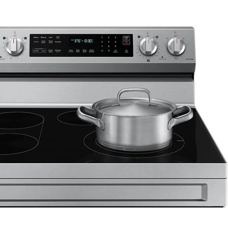 6.3 Cu. Ft. Stainless Freestanding Electric Smart Range