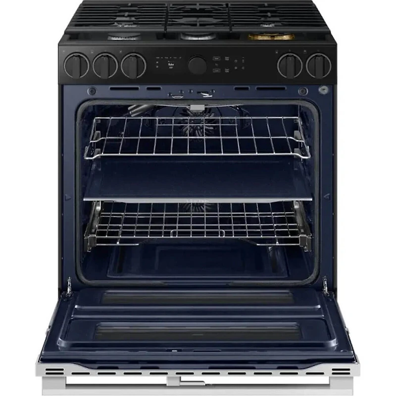 6.0 Cu. Ft. Stainless Slide-In Double Oven Gas Smart Range