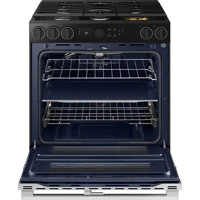 6.0 Cu. Ft. Stainless Slide-In Double Oven Gas Smart Range