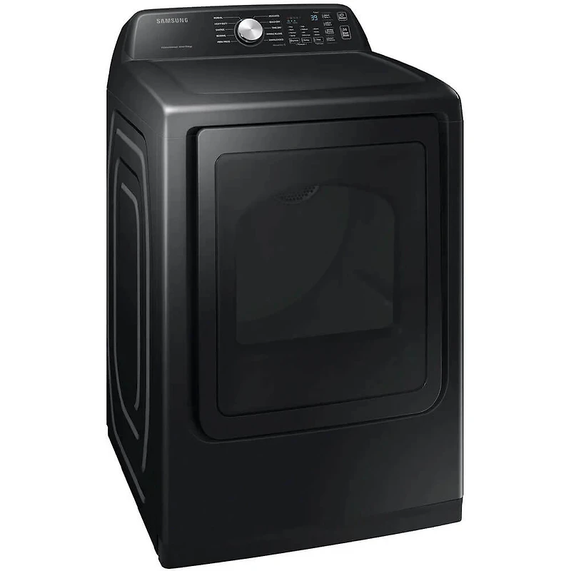 7.4 Cu. Ft. Brushed Black High Efficiency Top Load Smart Gas Dryer
