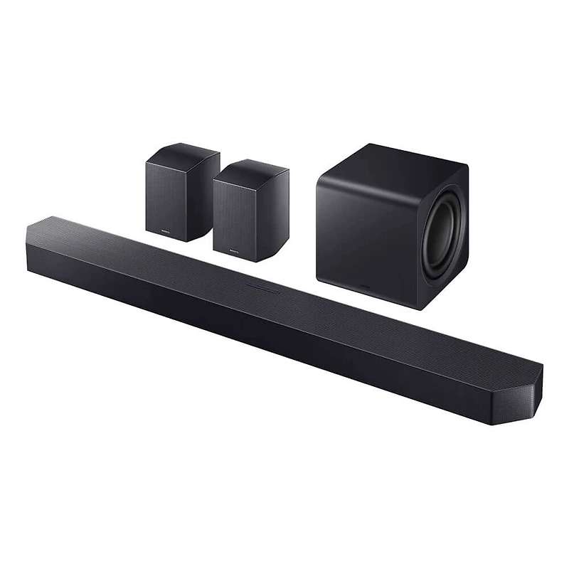 11.1.4 Channel Q-Series Soundbar with Subwoofer and Rear Speakers