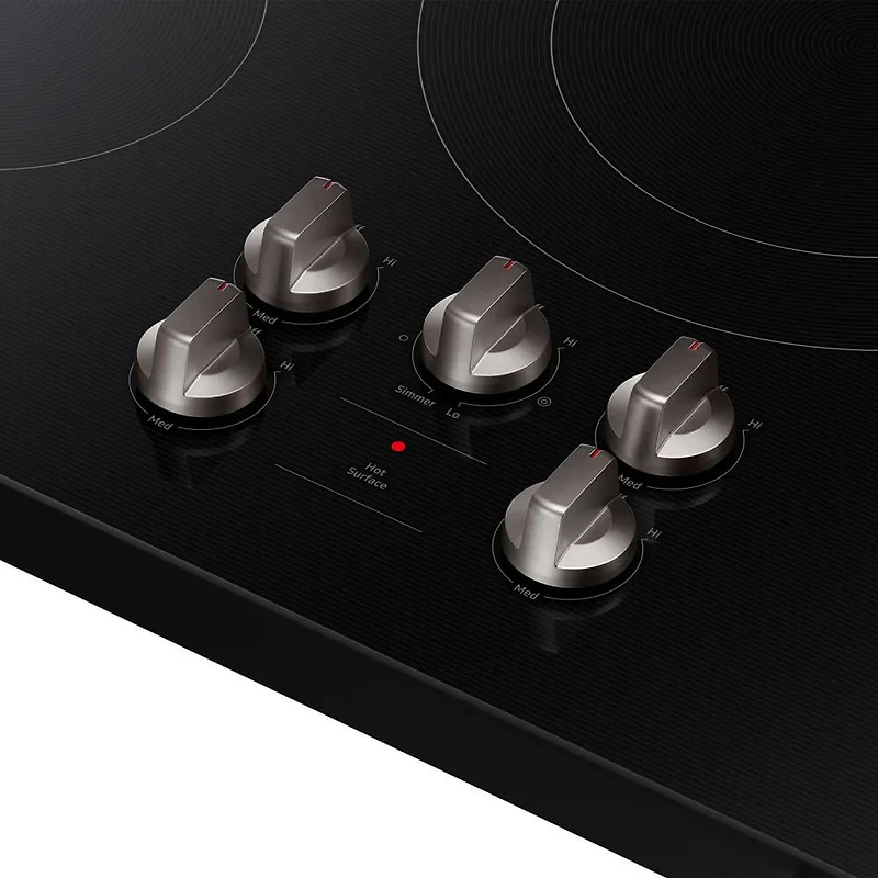 36 inch Black Ceramic 5 Burner Electric Cooktop