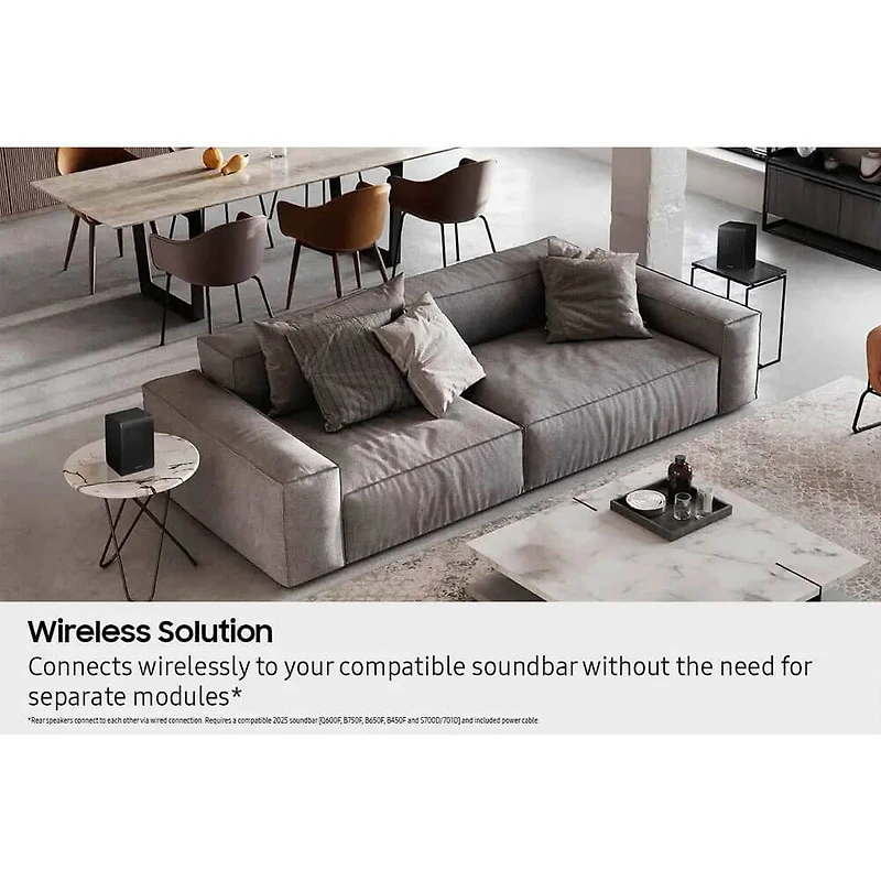 Wireless Rear Speaker Kit - Black