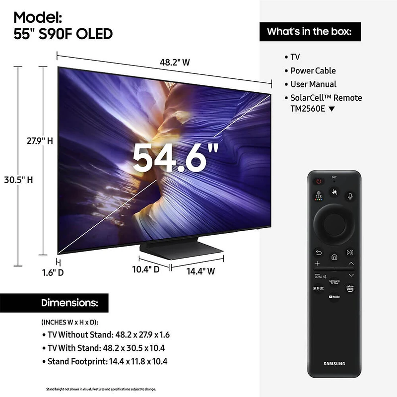 inch Class OLED 4K S90F Vision AI Smart TV (2025