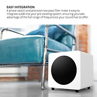 8 inch Sealed Powered Subwoofer - Black