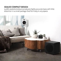 8 inch Sealed Powered Subwoofer - Black