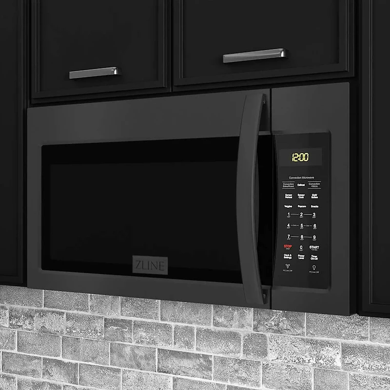 1.5 Cu. Ft. Black Stainless Over-the-Range Convection Microwave