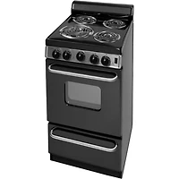 2.4 Cu. Ft. Black Freestanding Electric Range