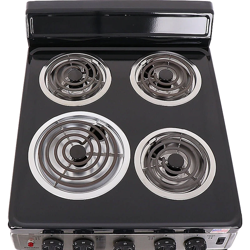 2.4 Cu. Ft. Black Freestanding Electric Range