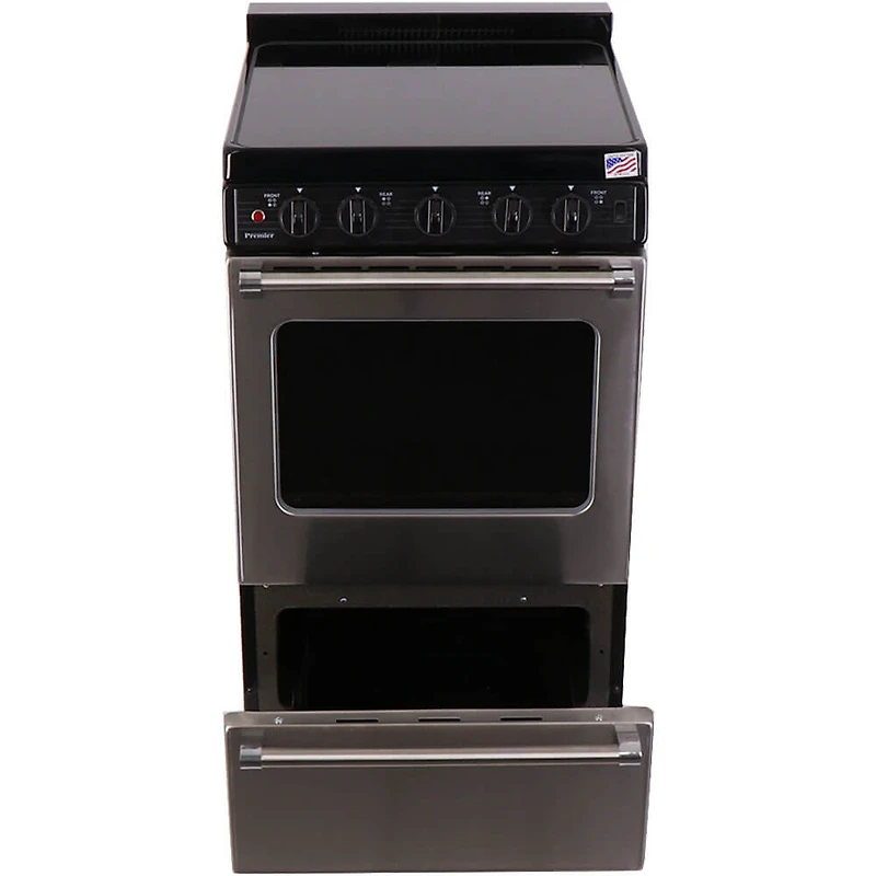 2.42 Cu. Ft. Stainless Freestanding Electric Range