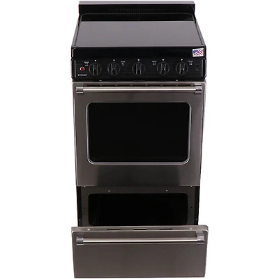 2.42 Cu. Ft. Stainless Freestanding Electric Range