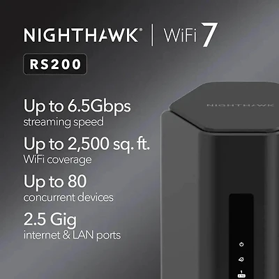 Nighthawk RS200 Dual-Band WiFi 7 Router