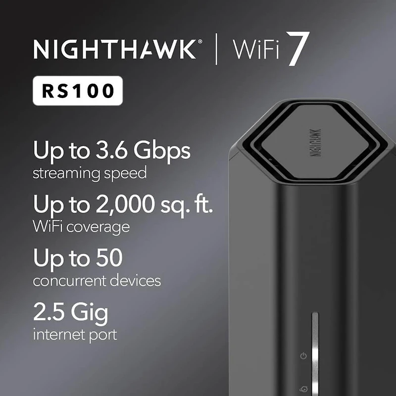 Nighthawk RS100 Dual-Band WiFi 7 Router