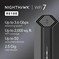 Nighthawk RS100 Dual-Band WiFi 7 Router