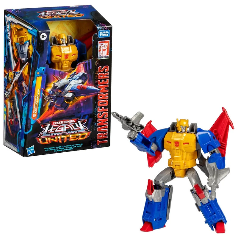 Transformers 7 inch Transformers Legacy United Voyager Class Super-God Masterforce Metalhawk Action Figure