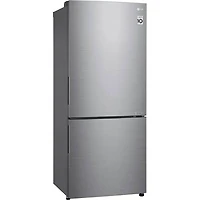 14.7 Cu. Ft. Platinum Silver Bottom Freezer Smart Refrigerator