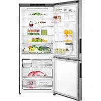 14.7 Cu. Ft. Platinum Silver Bottom Freezer Smart Refrigerator