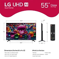 inch Class UA77 Series LED AI 4K Smart webOS TV (2025