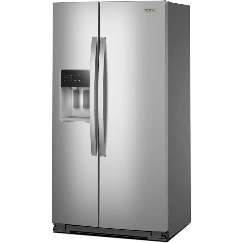 20.59 Cu. Ft. Stainless Side-by-Side Counter-Depth Freestanding Refrigerator
