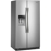 20.59 Cu. Ft. Stainless Side-by-Side Counter-Depth Freestanding Refrigerator