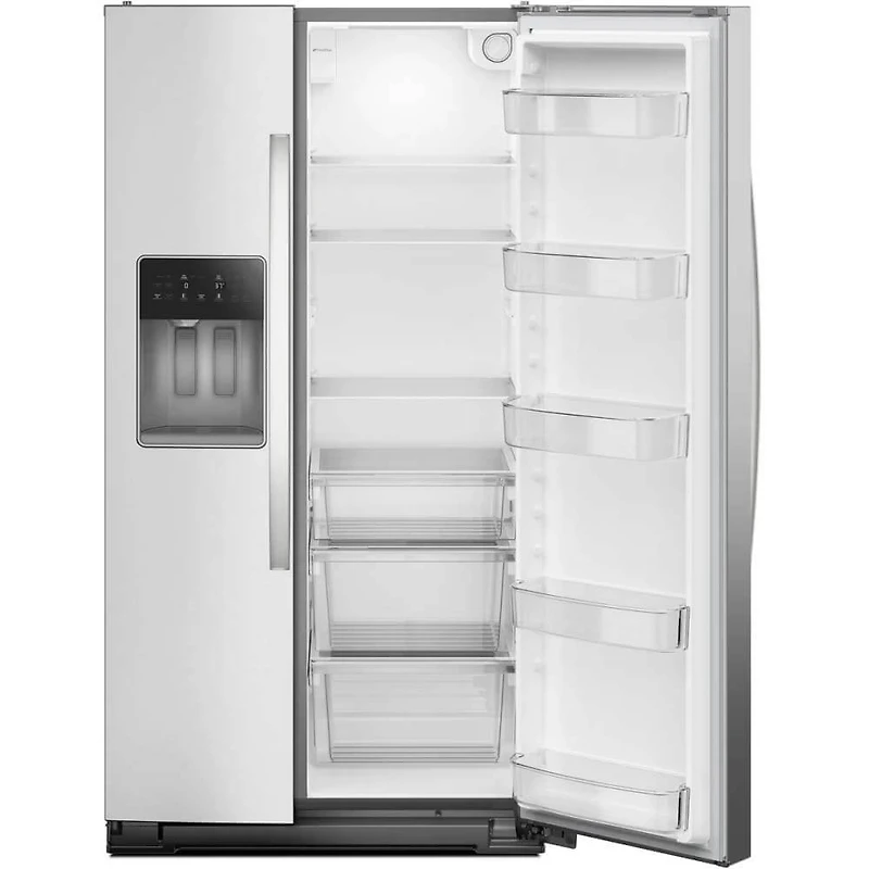 20.59 Cu. Ft. Stainless Side-by-Side Counter-Depth Freestanding Refrigerator