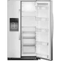 20.59 Cu. Ft. Stainless Side-by-Side Counter-Depth Freestanding Refrigerator