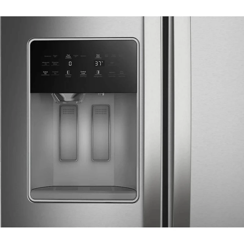 20.59 Cu. Ft. Stainless Side-by-Side Counter-Depth Freestanding Refrigerator