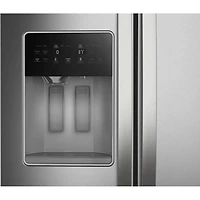 20.59 Cu. Ft. Stainless Side-by-Side Counter-Depth Freestanding Refrigerator