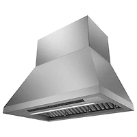 36 inch Stainless Wall Mount Smart Range Hood