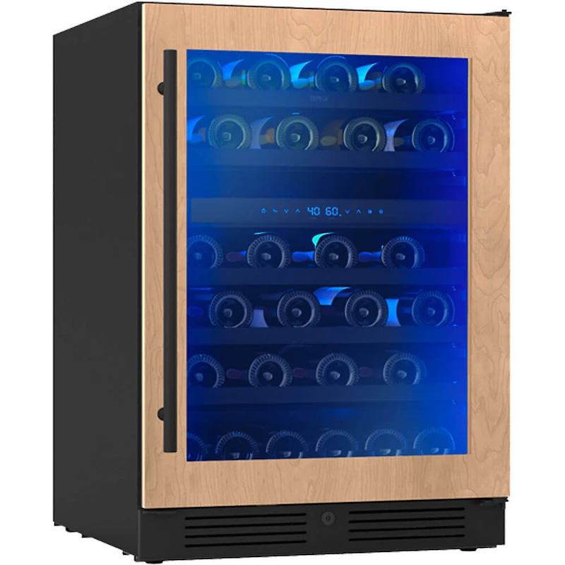 45 Bottle Presrv Panel Ready Dual Zone Wine Cooler