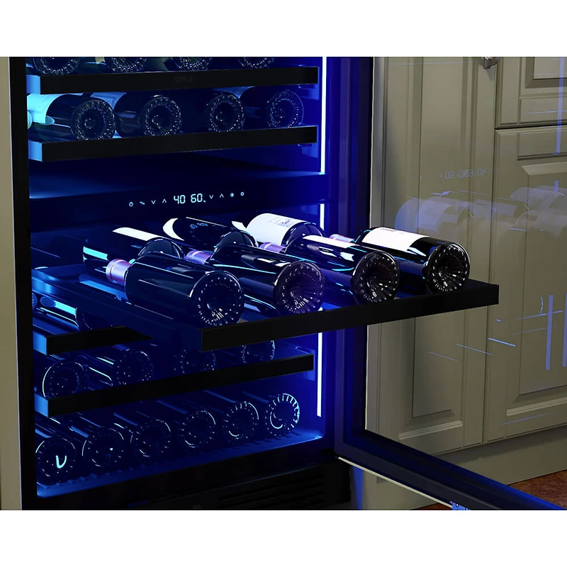 45 Bottle Presrv Panel Ready Dual Zone Wine Cooler