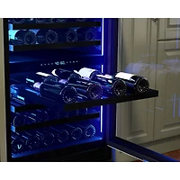 45 Bottle Presrv Panel Ready Dual Zone Wine Cooler