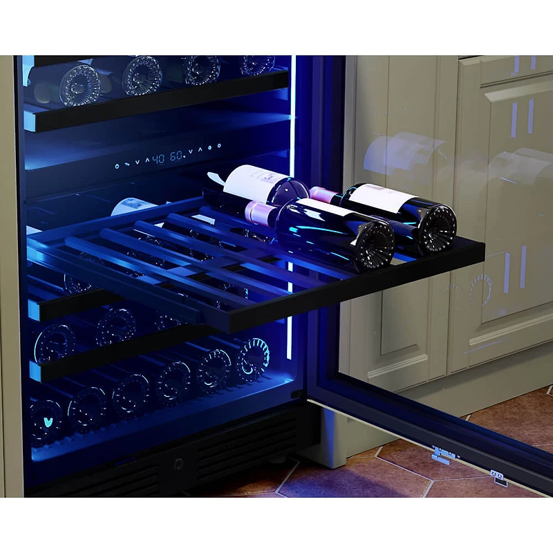 45 Bottle Presrv Panel Ready Dual Zone Wine Cooler